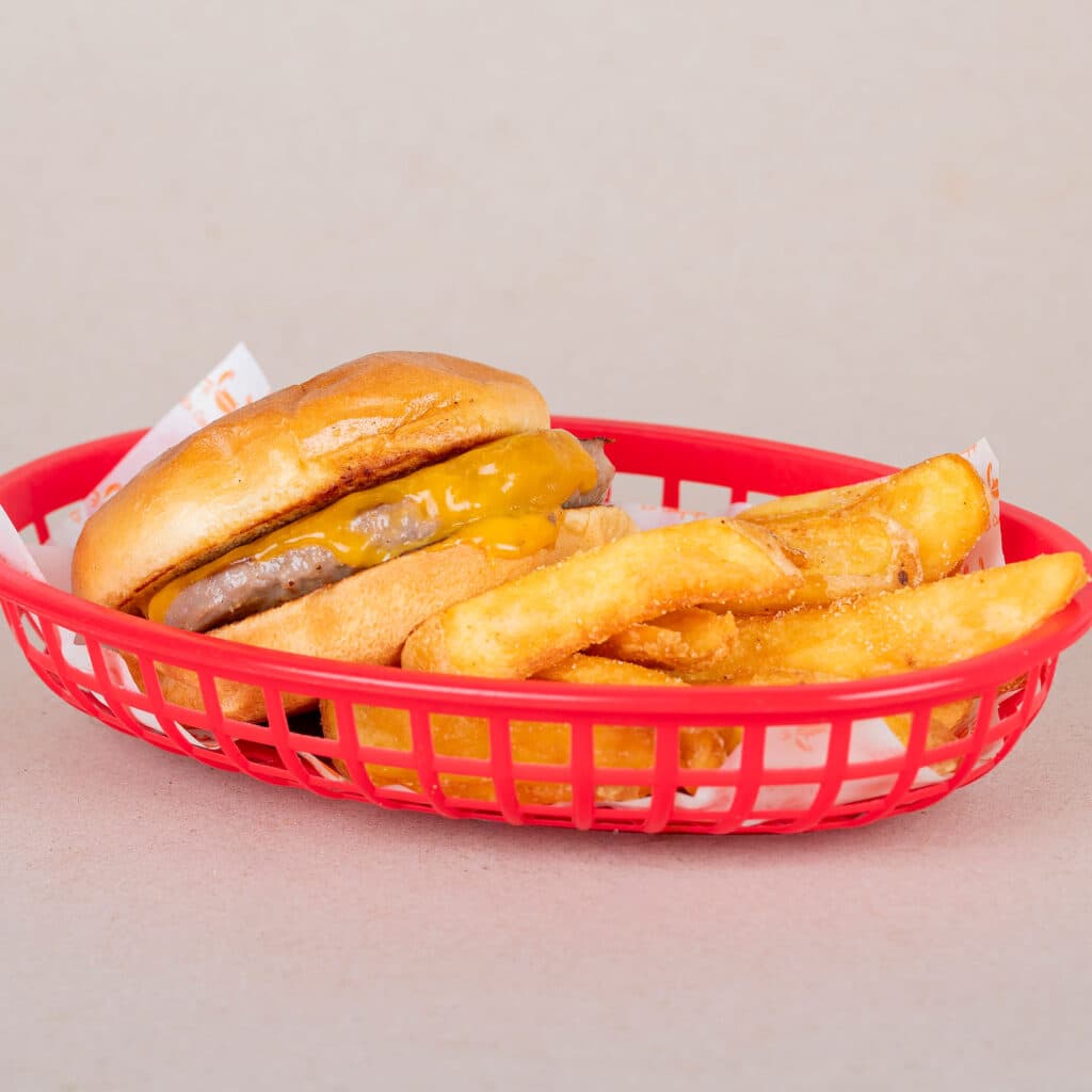 Cangreburguer extra con patatas