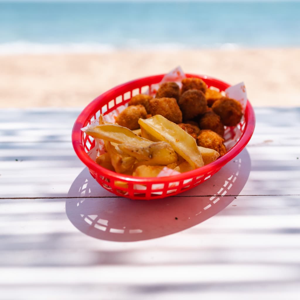 Pollo peques y patatas